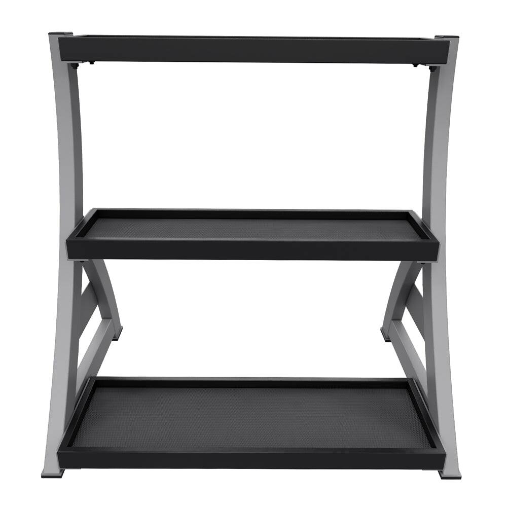 Alt View 3. Power Systems - Studio Premium Kettlebell Rack – 3-Tier Holder for Up to 12 Kettlebell Weights - Black.