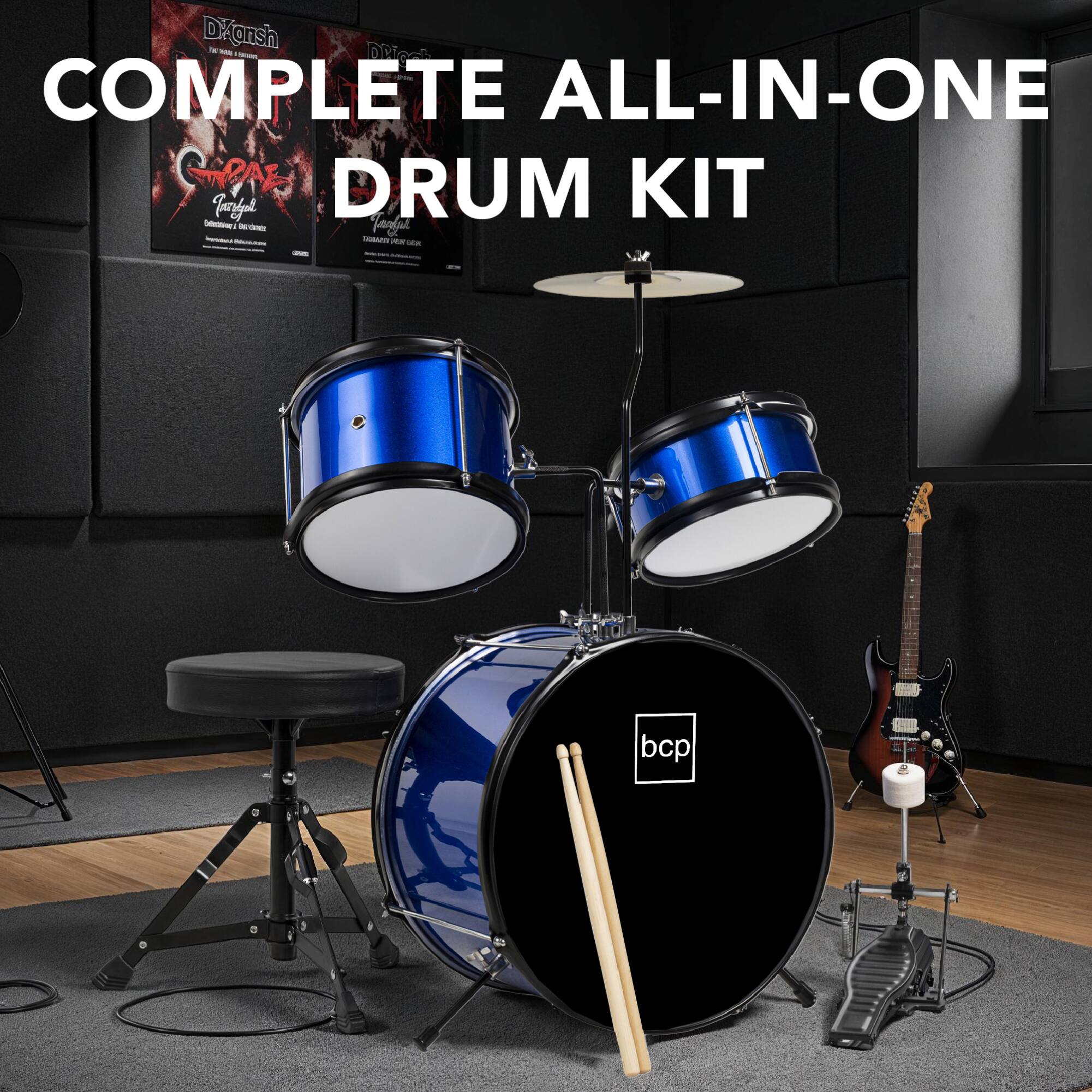 COMPLETE ALL-IN-ONE DRUM KIT