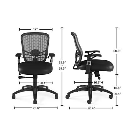 Staples Corvair Ergonomic Luxura Swivel Computer and Desk Chair