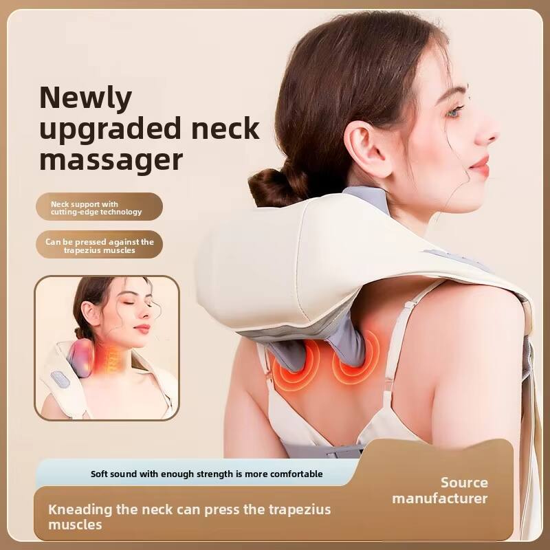 Newly upgraded neck massager

- Neck support with cutting-edge technology
- Can be pressed against the trapezius muscles

Soft sound with enough strength is more comfortable

Kneading the neck can press the trapezius muscles

Source manufacturer