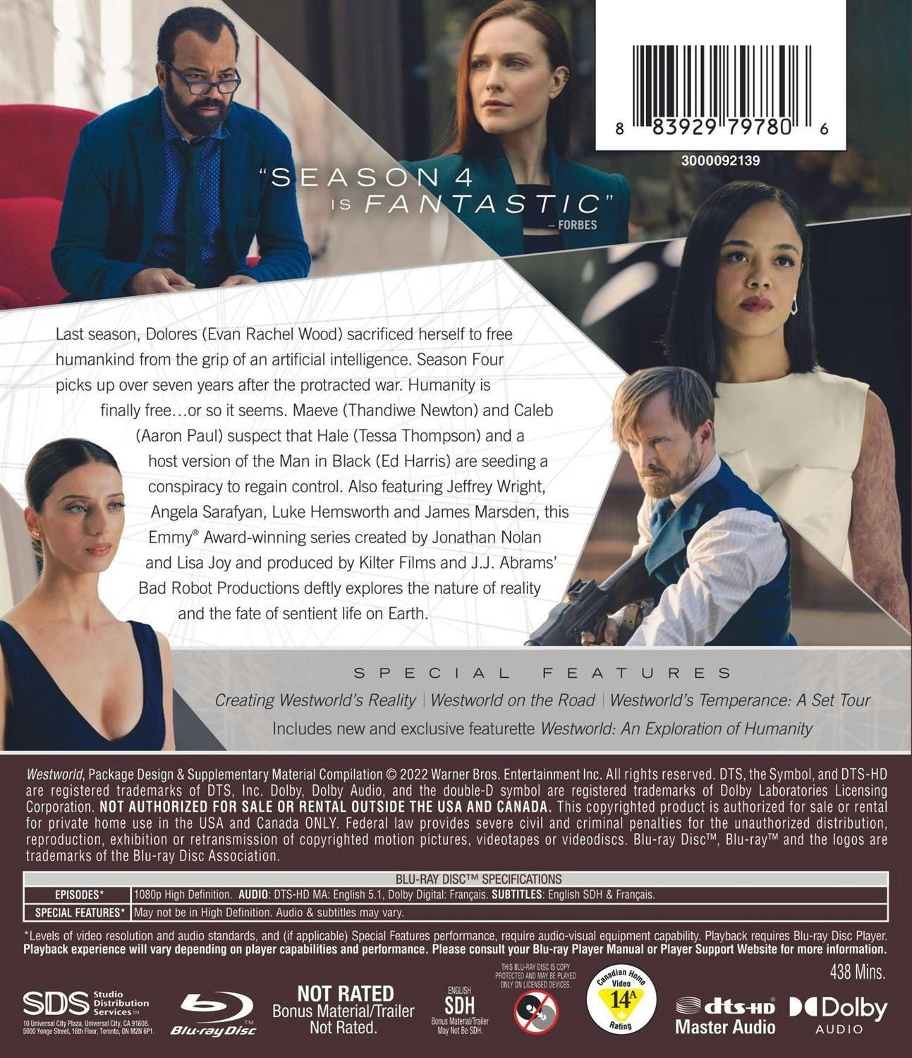 Back. Westworld: Season Four - The Choice [Blu-ray].