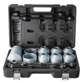 VEVOR - Pull and Press Sleeve Kit, 36 PCS, Steel Bush Removal Insertion Sleeve Tools with Carrying Case, Compatible with LCV - Black