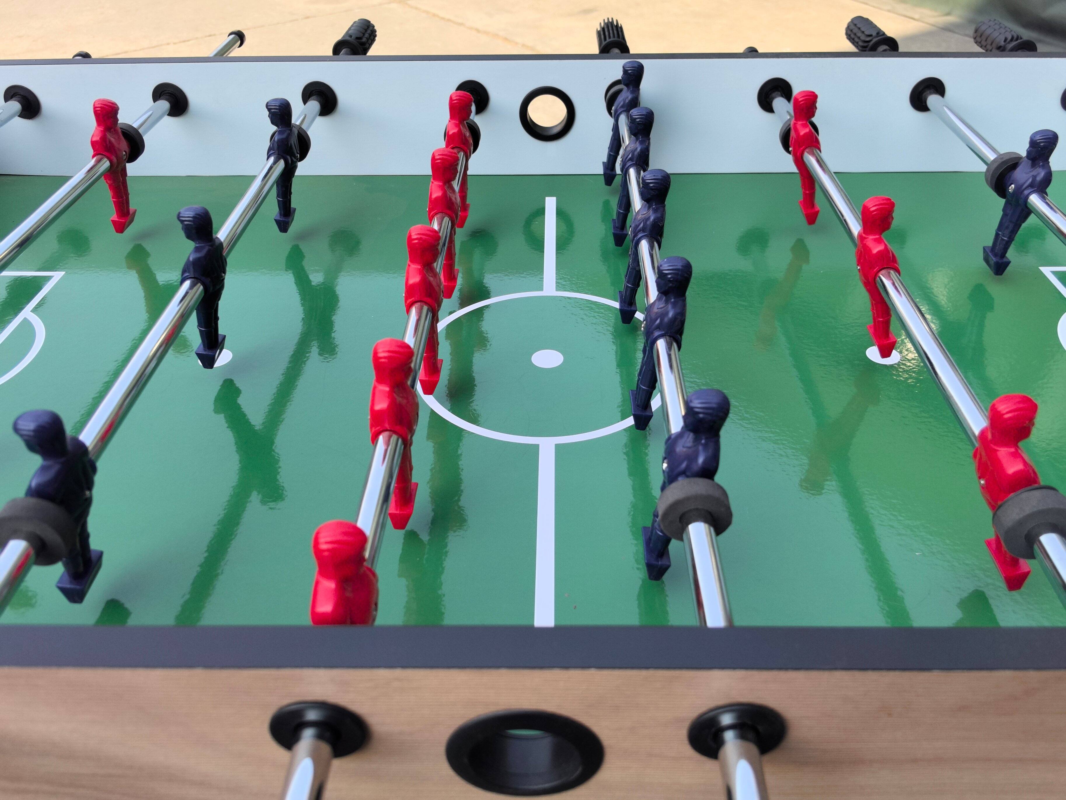 Alt View 2. ELEMENT ACE - 4ft Foosball Table for Family Game Room - Durable Construction & Easy Assembly - Wood.