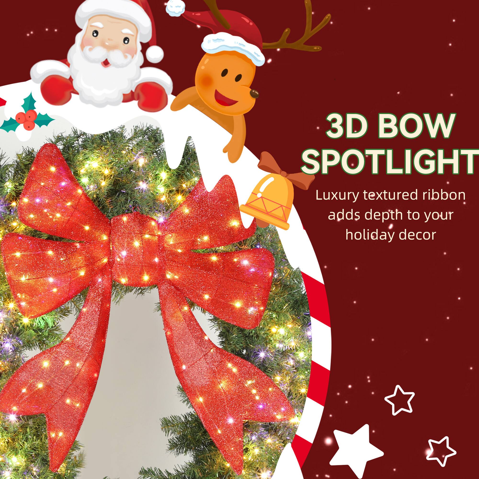 3D BOW SPOTLIGHT  
Luxury textured ribbon adds depth to your holiday decor