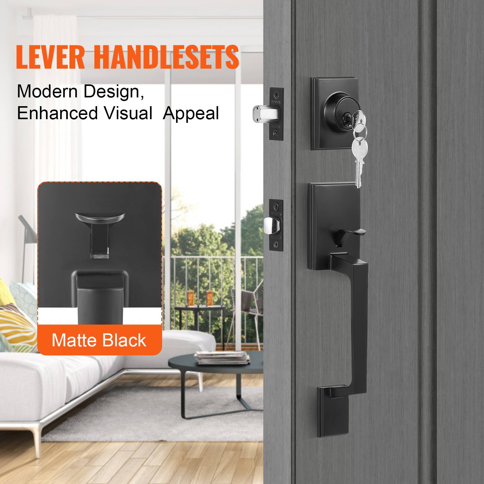 LEVER HANDLESETS  
Modern Design, Enhanced Visual Appeal  
Matte Black