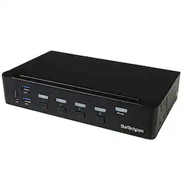 Startech - 4-Port HDMI KVM Switch - USB 3.0 - 1080p - Black