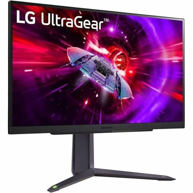 LG - 27GR75QB-B 27" Class Gaming LCD Monitor - 16:9 - High Glossy Black, Matte Black - 27" Viewable - Matte Purple Gray