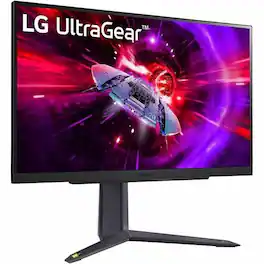 LG - 27GR75QB-B 27" Class Gaming LCD Monitor - 16:9 - High Glossy Black, Matte Black - 27" Viewable - Matte Purple Gray