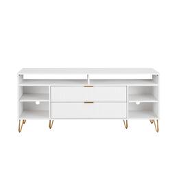 Manhattan Comfort - Dumbo Modern 63" Fluted TV Stand - White