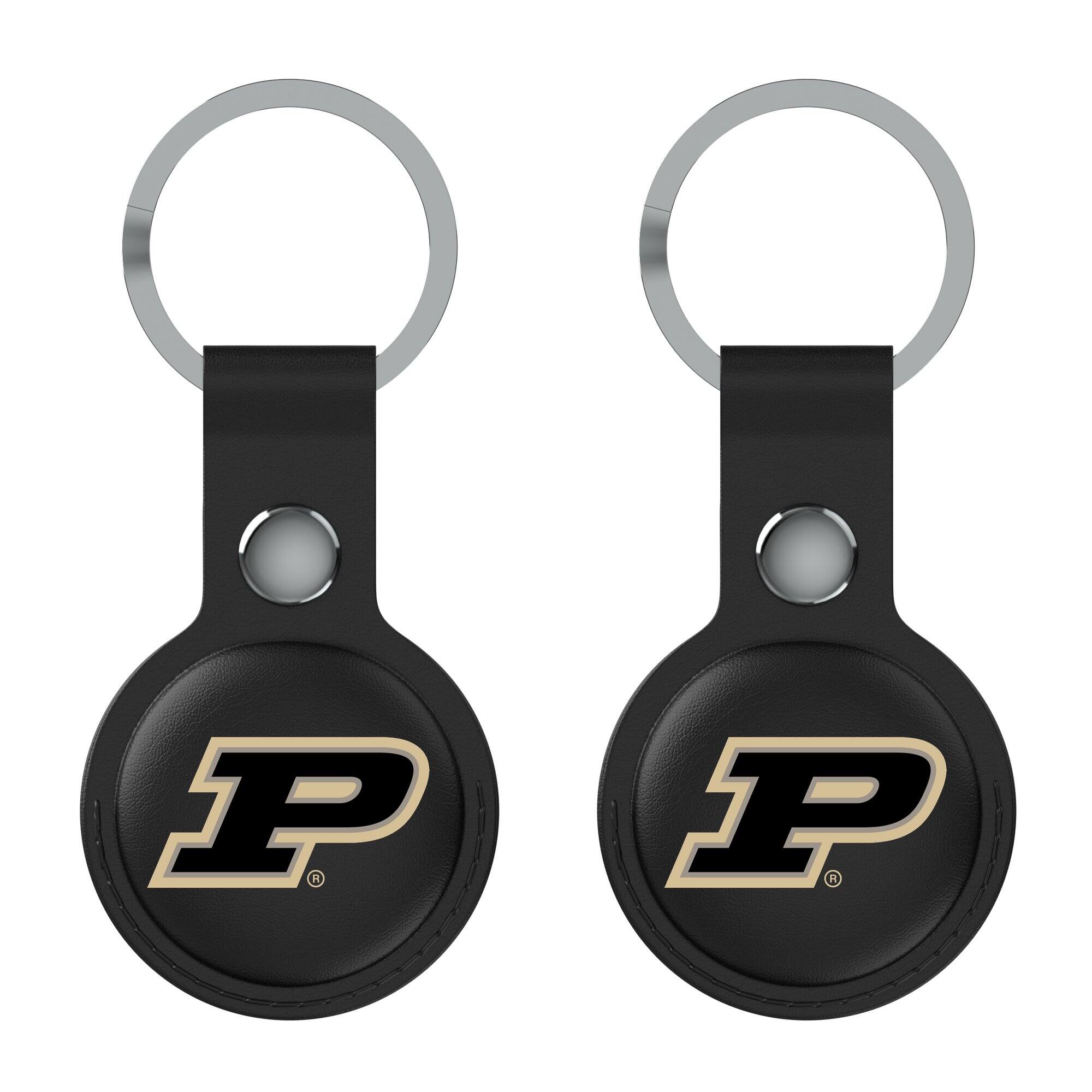 Keyscaper - Purdue Boilermakers Two-Pack AirTag Holders - No Size - Black