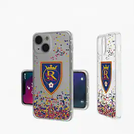 Keyscaper - MLS - Real Salt Lake iPhone Confetti Design Clear Case - 14 - Multicolor