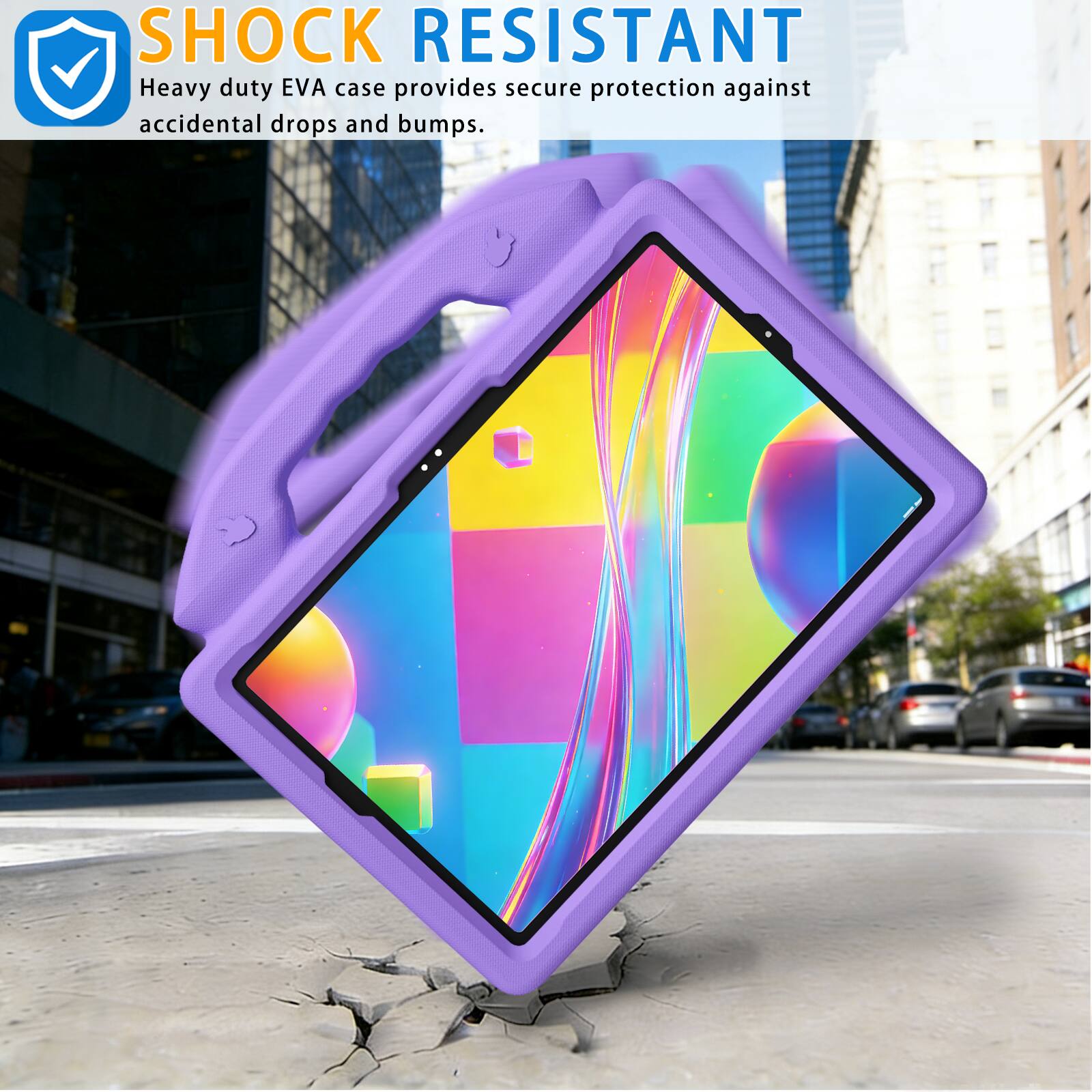 SHOCK RESISTANT  
Heavy duty EVA case provides secure protection against accidental drops and bumps.