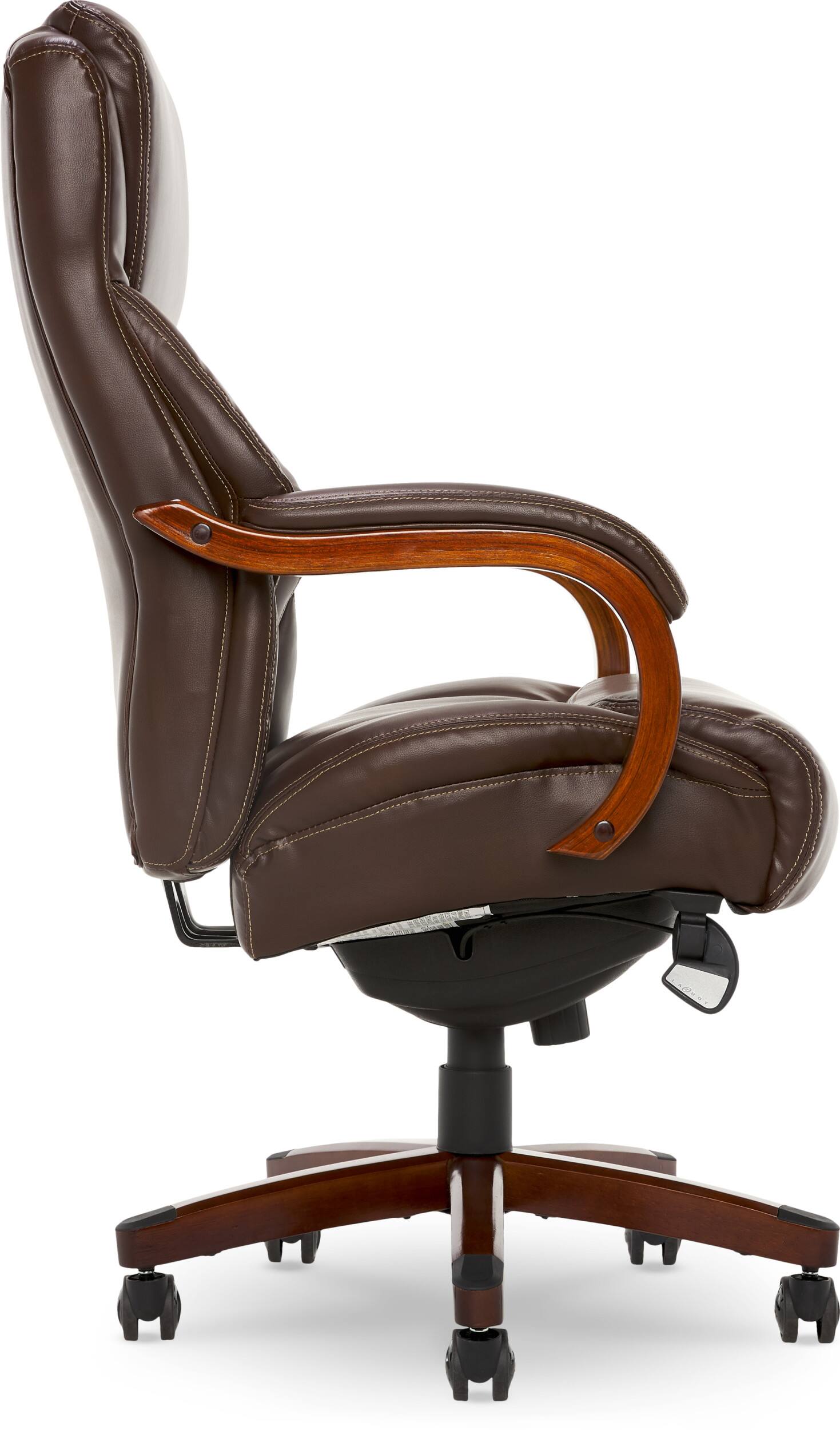 Alt View 18. La-Z-Boy - Delano Big & Tall Bonded Leather Executive Chair - Chestnut Brown.