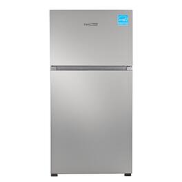 Conserv - 30 inch 18 cu. ft. Top Freezer Apartment Refrigerator w Ice Maker Energy Star Counter Depth - Stainless Steel
