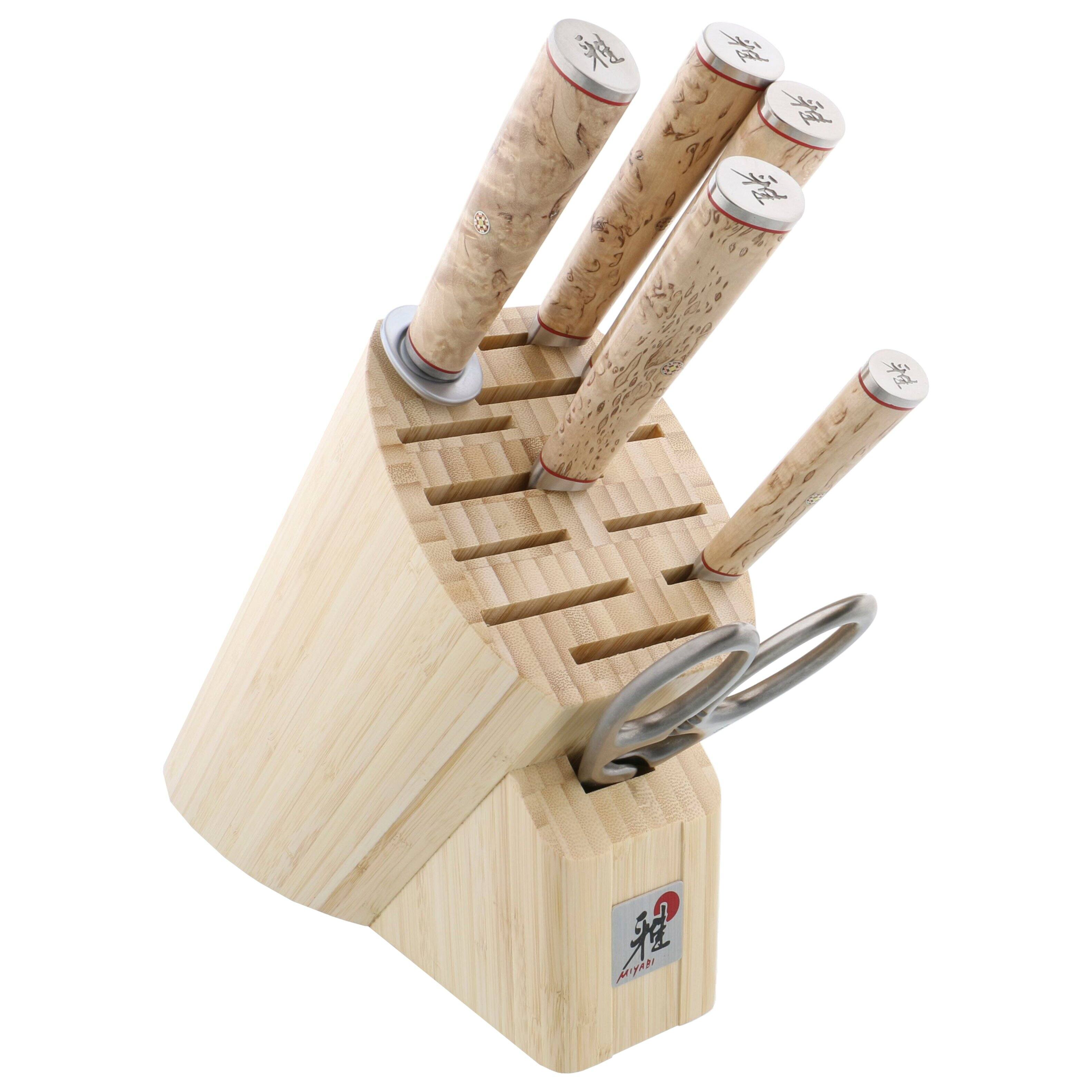 Miyabi - Birchwood SG2 7-pc Knife Block Set - Stainless Steel