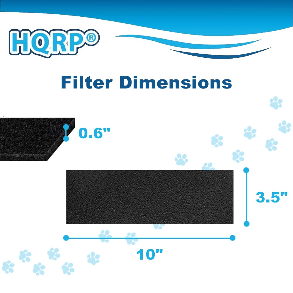 HQRP Filter Dimensions  
0.6" x 3.5" x 10"