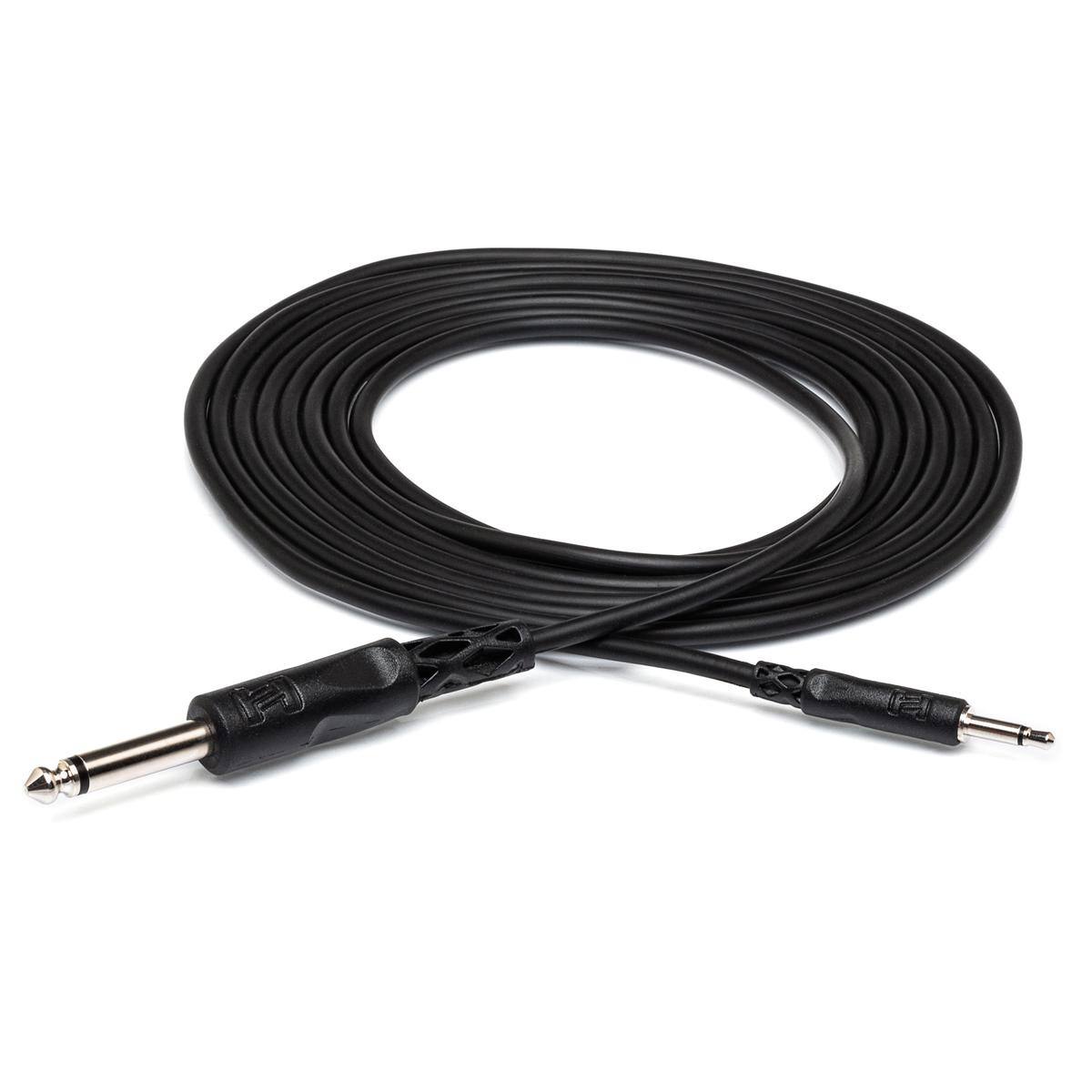 Front. Hosa Technology - Hosa Technology 3.5mm TS to 1/4" TS Mono Interconnect Cable, 5'.