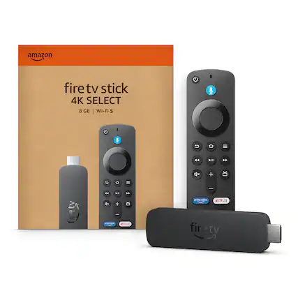 Amazon Fire TV Stick 4K Select 8 GB | Wi-Fi 5
- Prime Video
- Netflix