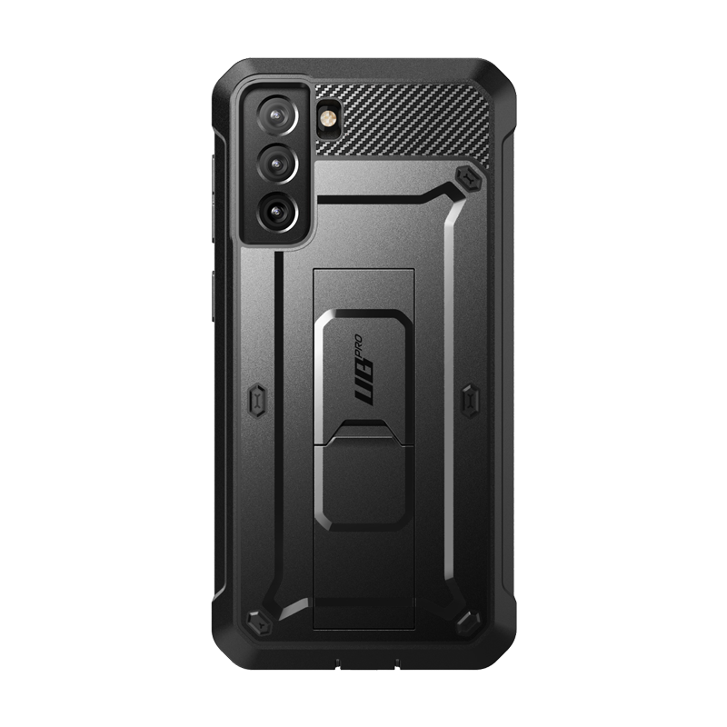 Front. SUPCASE - Unicorn Beetle Pro Rugged Holster Case for Samsung Galaxy S21 Plus – Full-Body Protection with Kickstand & Belt Clip - Black.