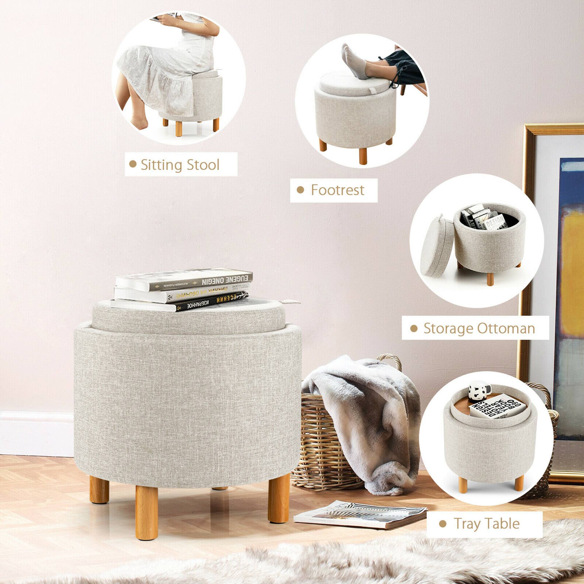 - Sitting Stool
- Footrest
- Storage Ottoman
- Tray Table