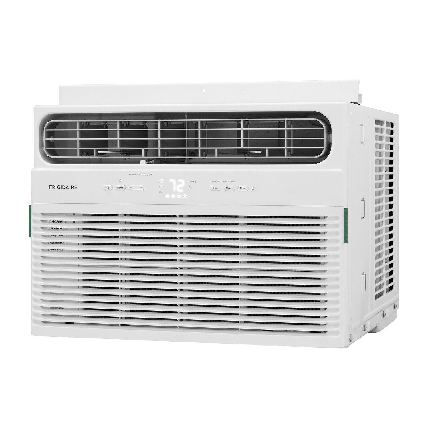 Alt View 5. Frigidaire - 12,000 BTU 550 Sq. Ft. Window Air Conditioner with 11,000 BTU Heater - White.