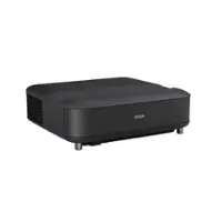 Epson - LS650 4K PRO-UHD Ultra Short Throw 3-Chip 3LCD Laser Projector, 3600 Lumens, 60”-120", Setting Assistant App, Android TV - Black - Front_Zoom