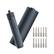 Front. HOTO - 3.6V Electric Screwdriver Cylinder Kit, Cordless, 12 S2 Steel Bits, 3 Torque Settings for Home - Black.