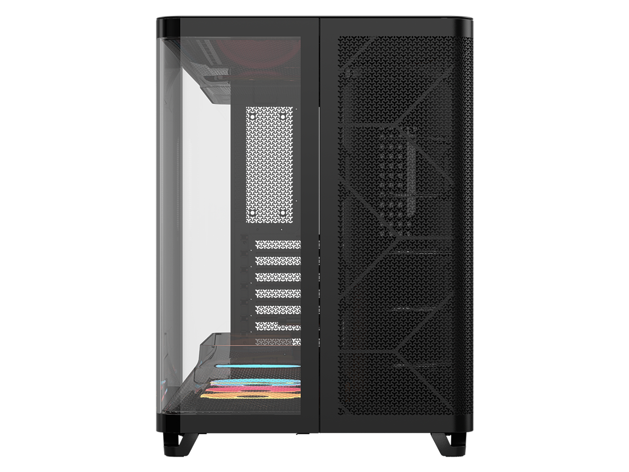 Cear pavé　+　Cear core CORSAIR AIR 5400 LX R RGB iCUE Triple Chamber Mid Tower Case with