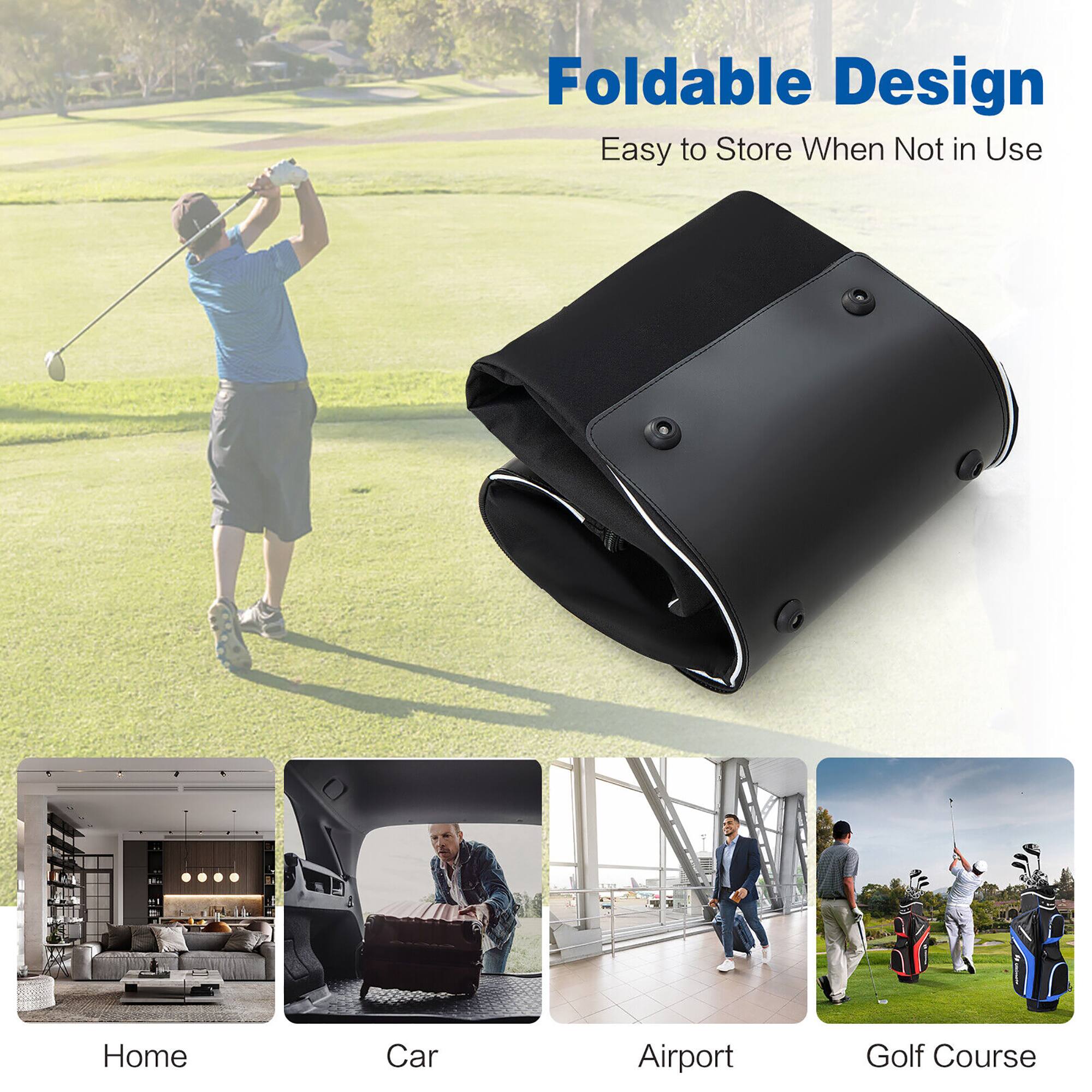 Foldable Design  
Easy to Store When Not in Use  

Home  
Car  
Airport  
Golf Course