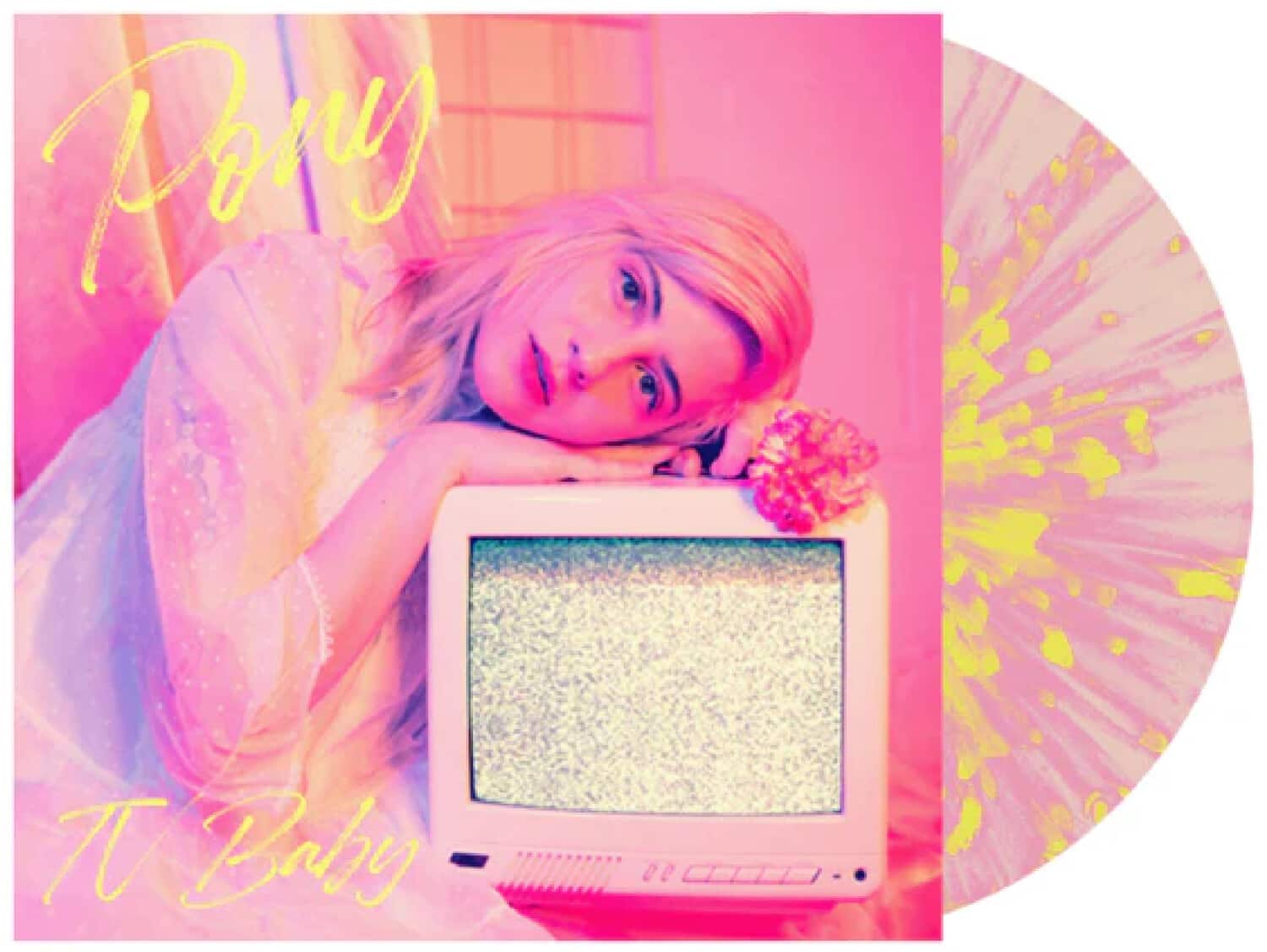 Pony - tv baby - Pink/Yellow Splatter   - VINYL LP price history on PriceWatchPro