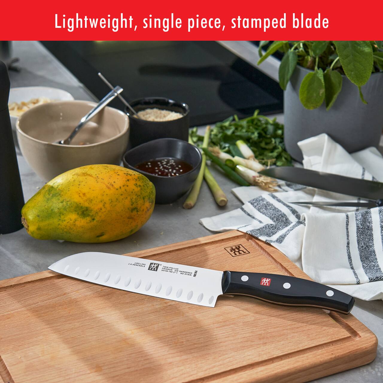 Lightweight, single piece, stamped blade