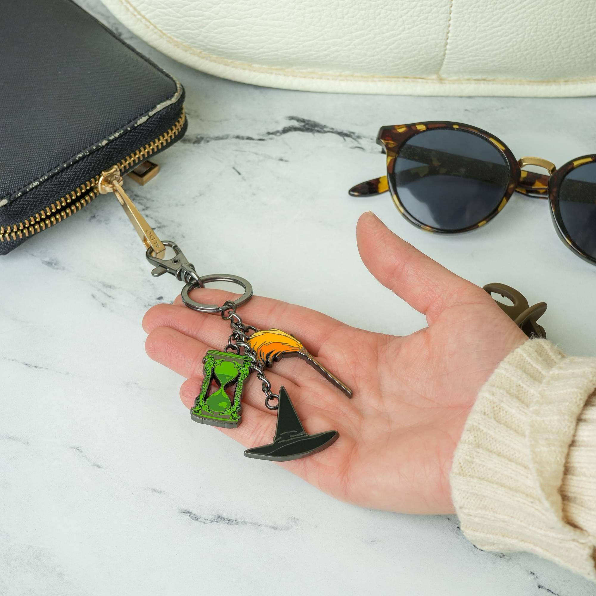 Alt View 5. SalesOne LLC - The Wizard of Oz Wicked Witch Multi-Charm Enamel Keychain - Multi-Color.