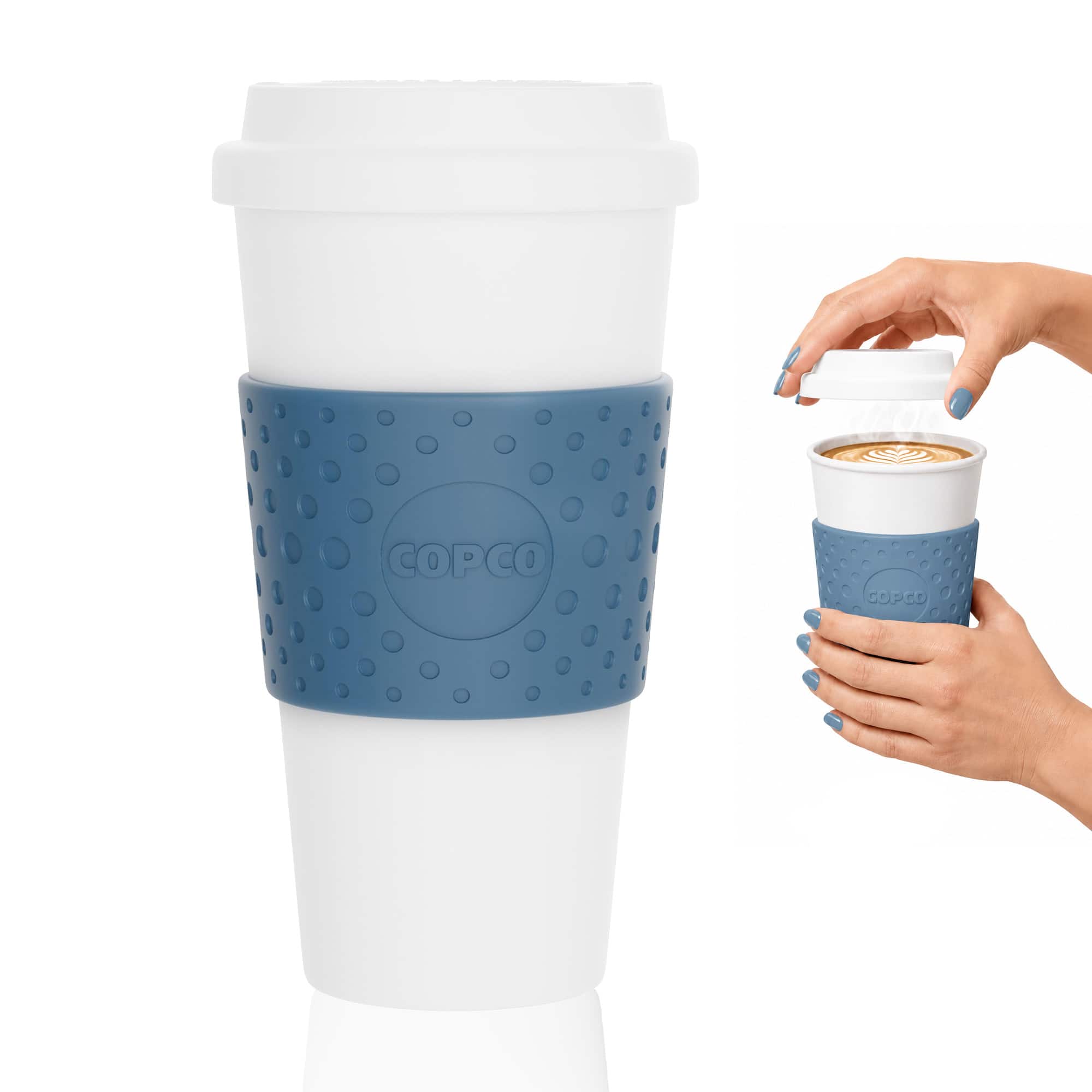 Copco - Acadia 16 oz Insulated Travel Mug with Leak-Resistant Lid, BPA-Free - Blue price history on PriceWatchPro