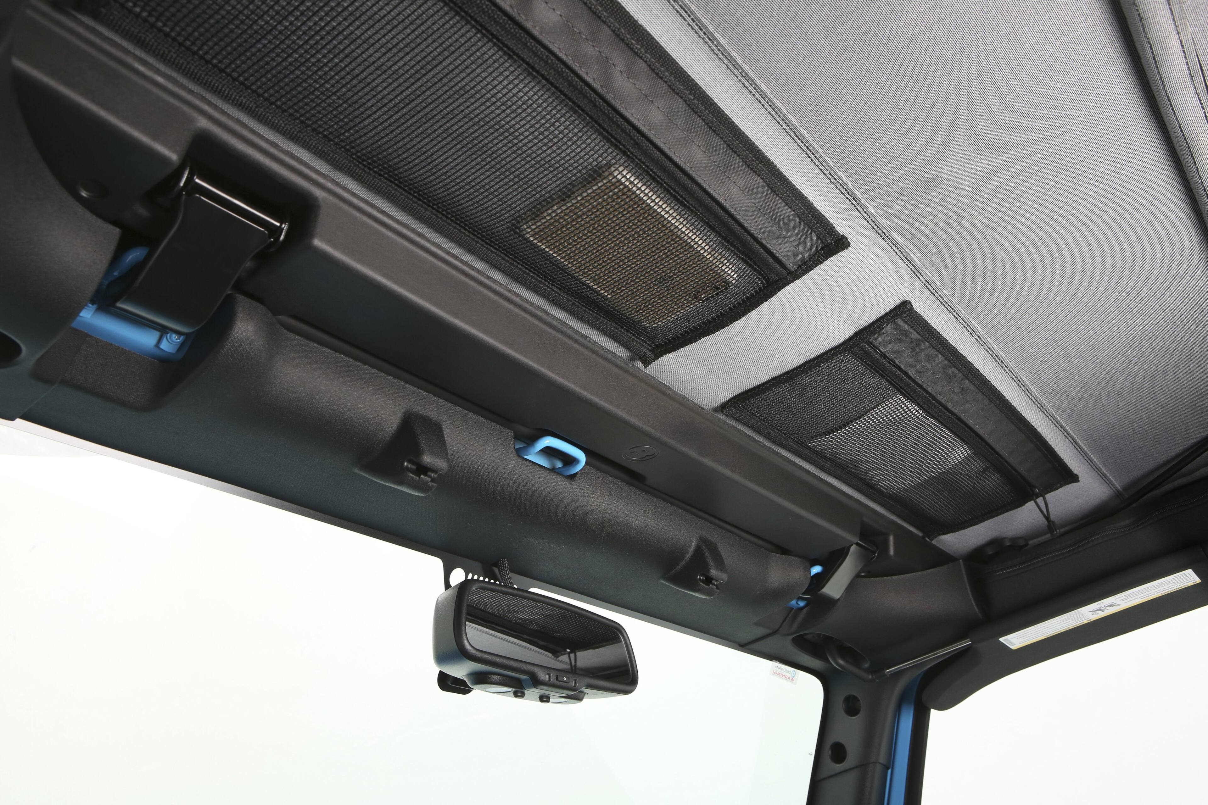 Alt View 12. Bestop - Trektop - Jeep '07-18 Wrangler JK 2-Door (Premium Blk Twill) - Black.