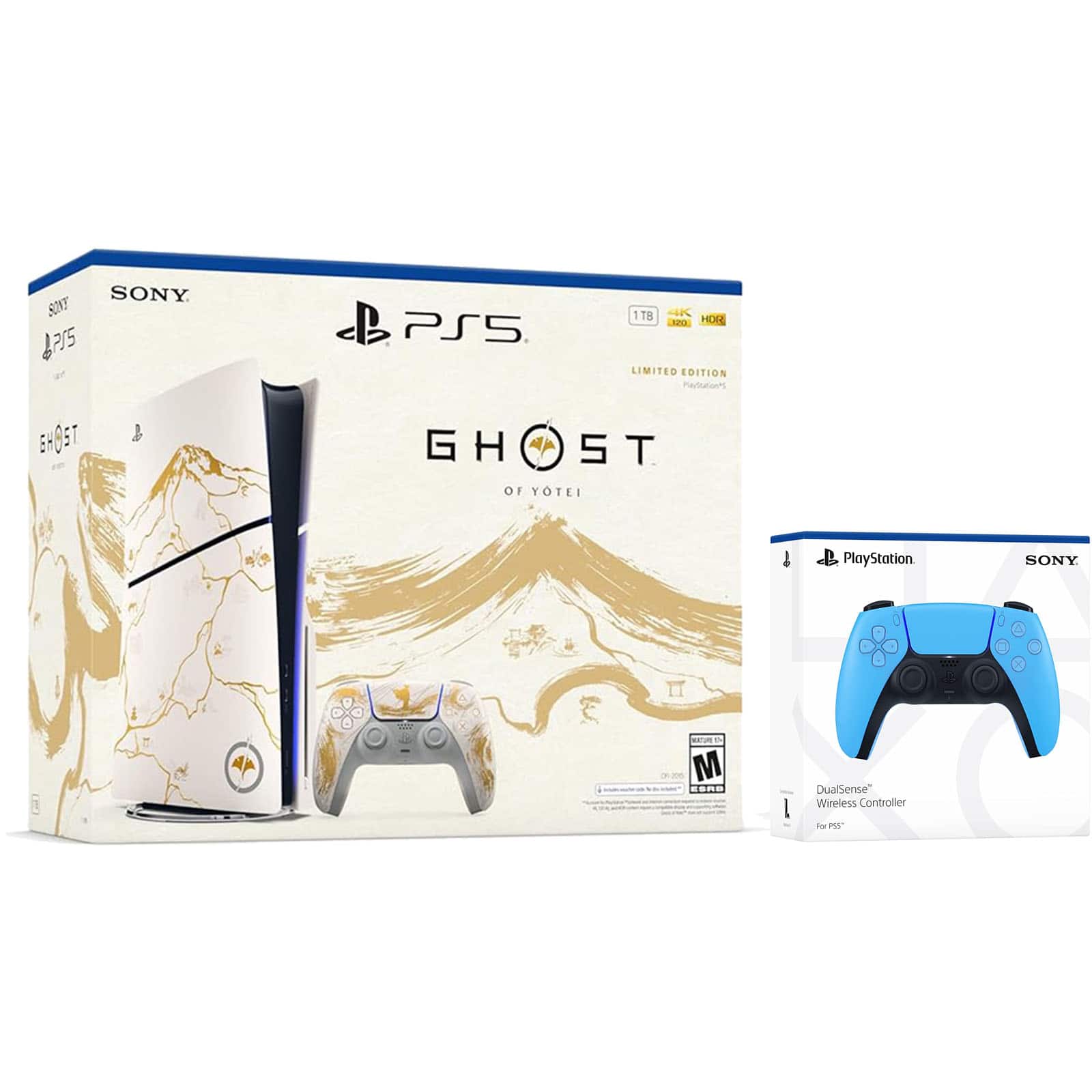 PlayStation 5 Ghost of Yotei Disc Bundle + Extra Controller - PlayStation 5