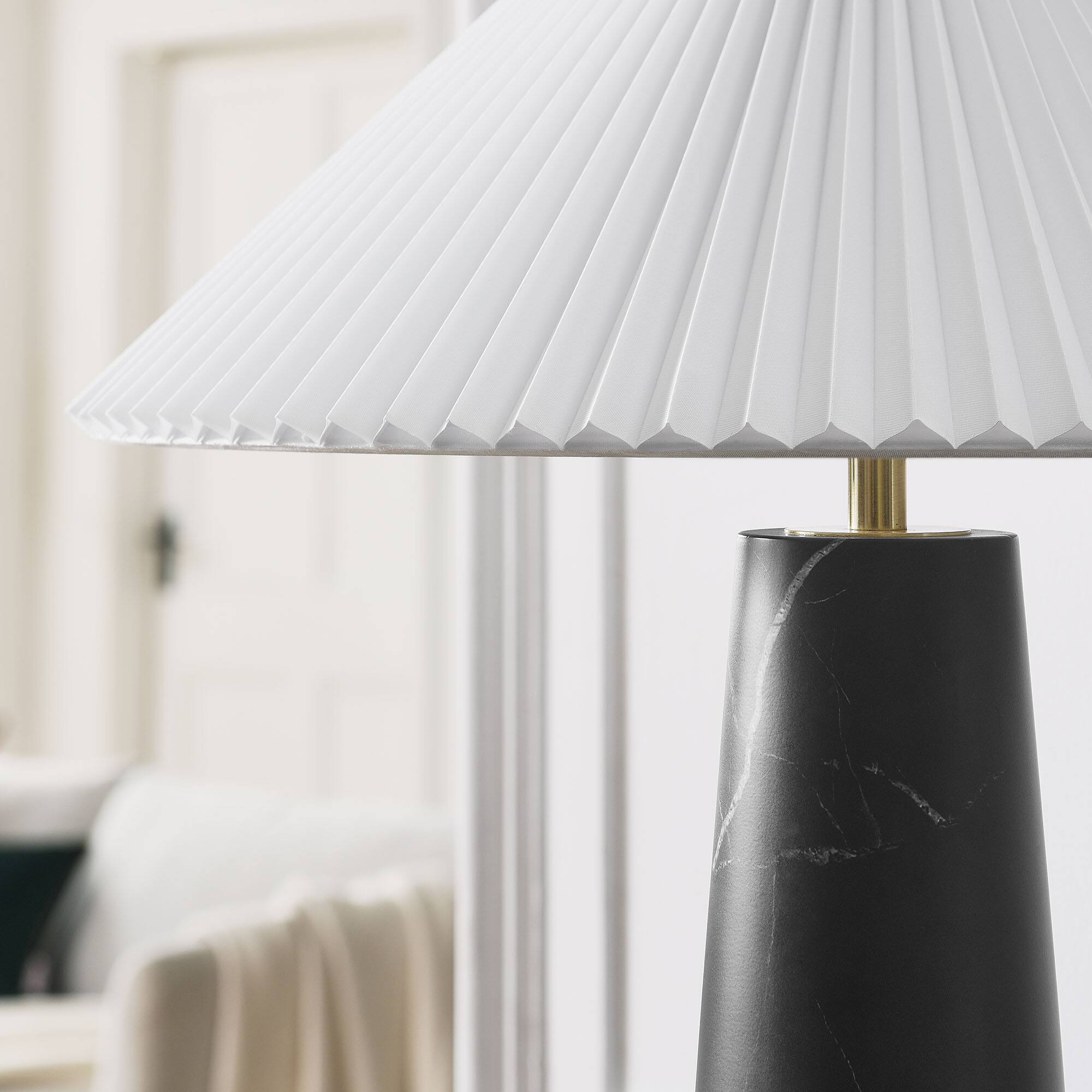 Alt View 2. Modway - Nera Marble Table Lamp by Modway - Black.