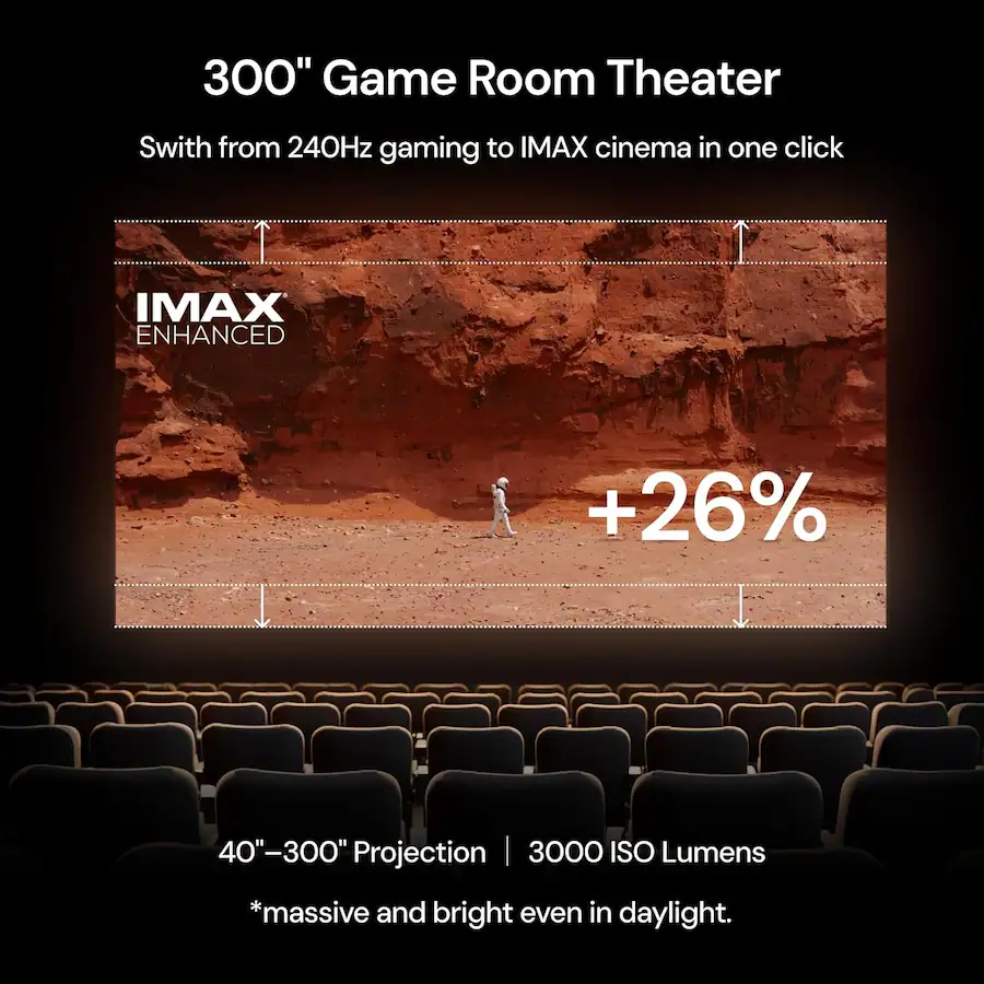 Valerion VisionMaster Pro2 Triple Laser Projector 4K With 100