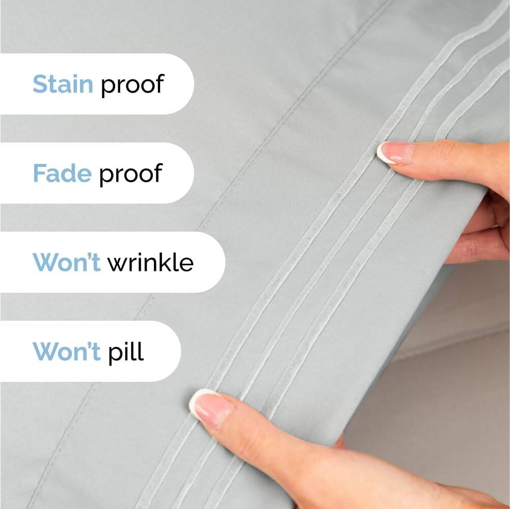- Stain proof
- Fade proof
- Won't wrinkle
- Won't pill