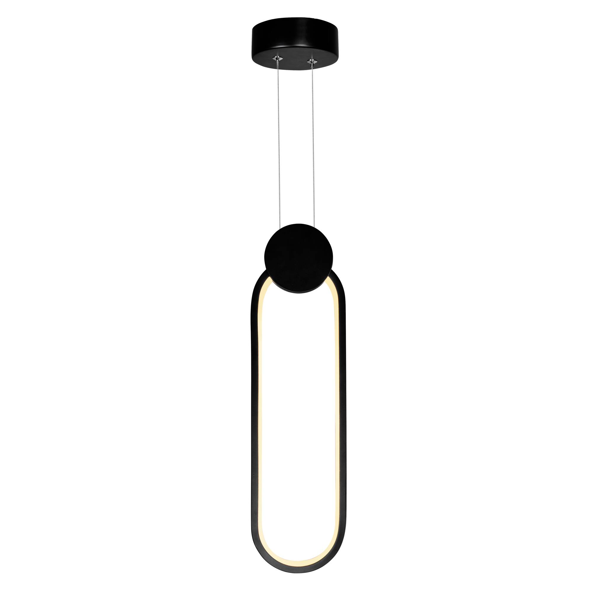 Left. CWI Lighting - Pulley 4 in LED Black Mini Pendant - Black.