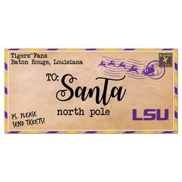 Fan Creations - LSU Tigers 6'' x 12'' Letter to Santa Sign - Multicolor