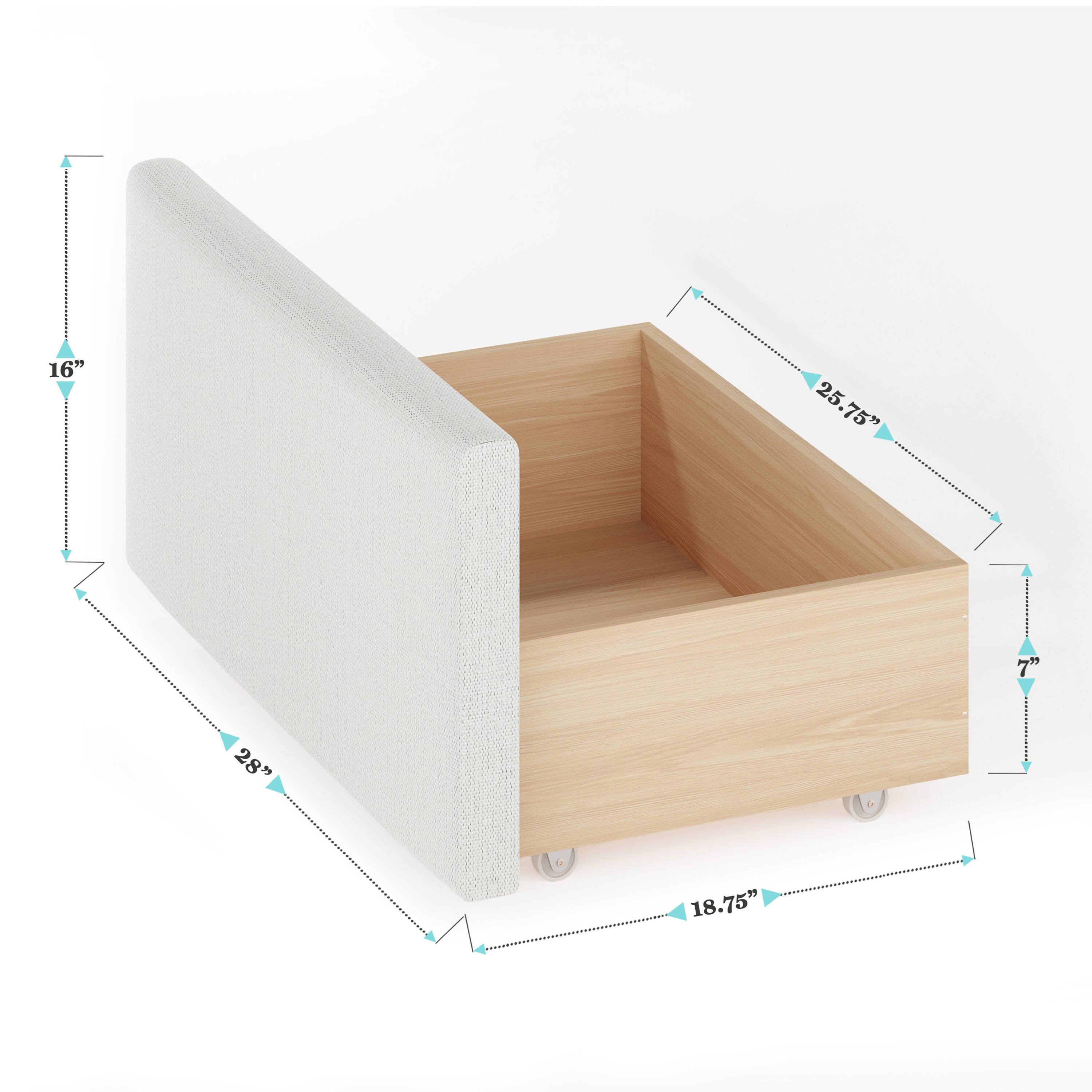 16" 25.75" 25.7" 28" 18.75"