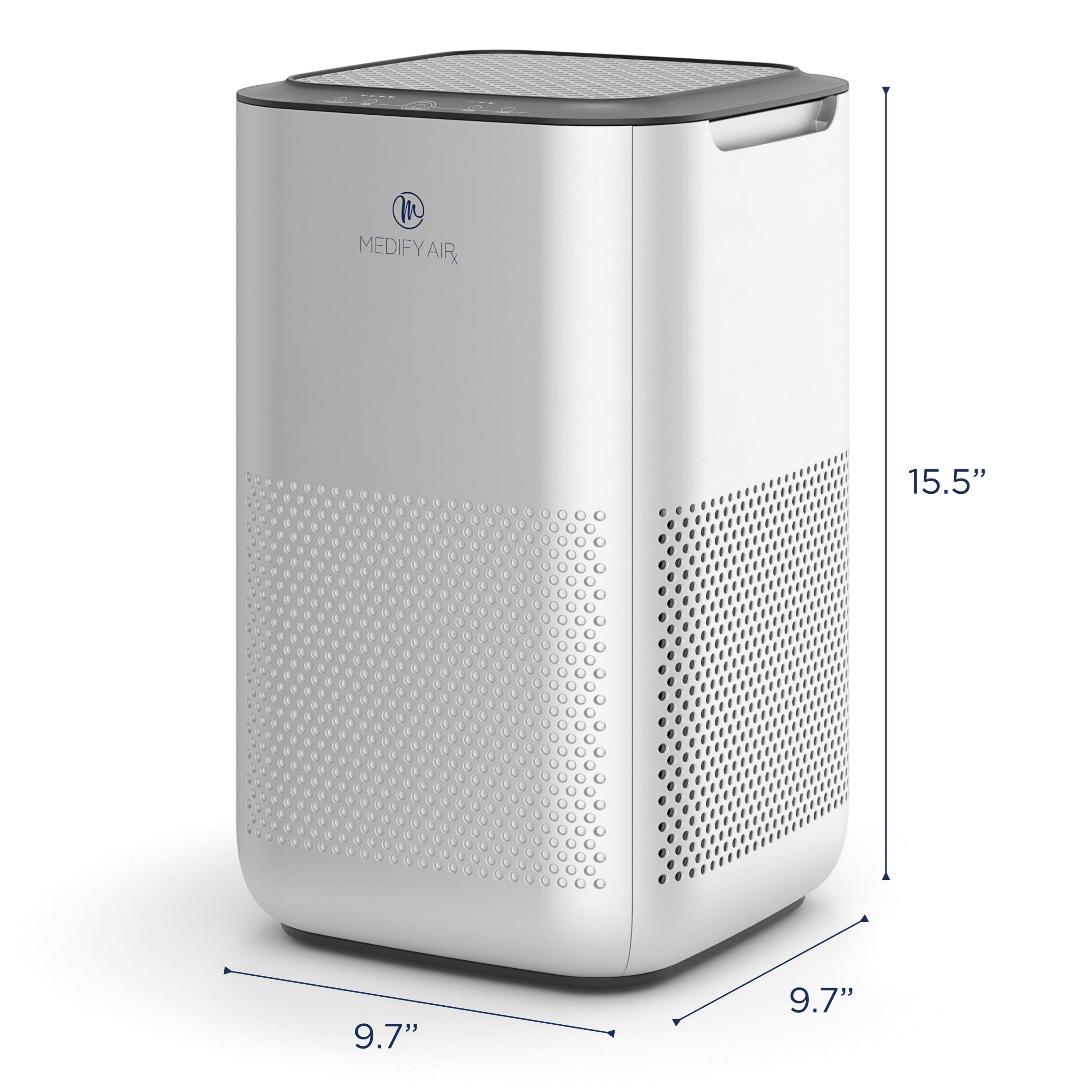 Alt View 11. Medify Air - Medify MA-15 293 Sq. Ft. Portable Air Purifier with True HEPA H13 Filter - Silver.