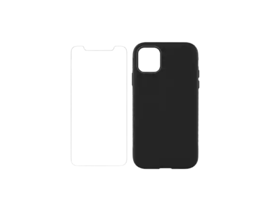 Front. Verizon - Verizon Case and Protector for 2019 iPhone 5.8" | Color: Black - Black.