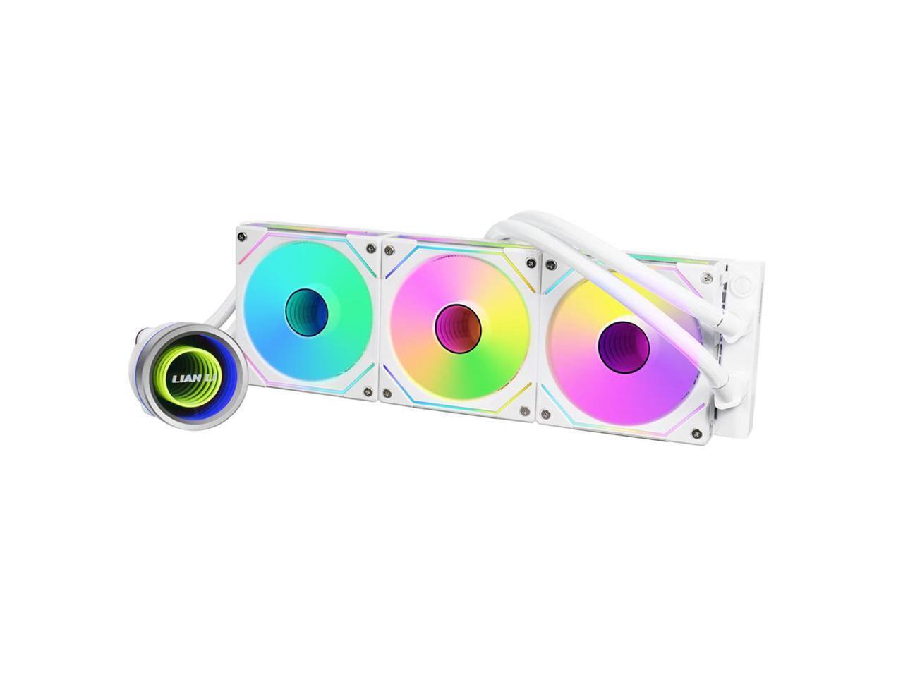 Alt View 7. Lian Li - LIAN LI Galahad II Trinity SL-INF 360 GA2T36INW Liquid / Water Cooling - White.