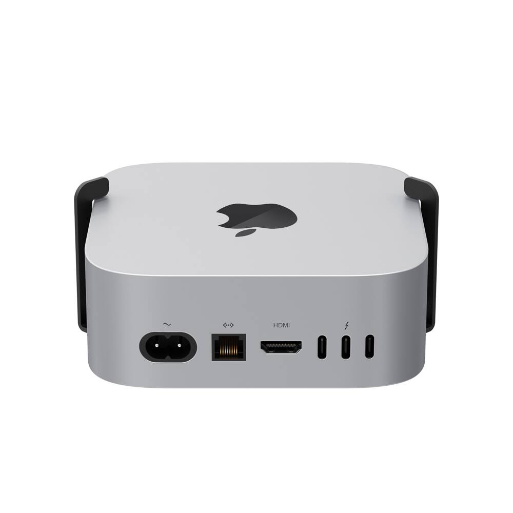 Alt View 8. RackSolutions - RackSolutions Quickmount Apple Mac Mini VESA Wall Mount (M4, 2024) - Black.