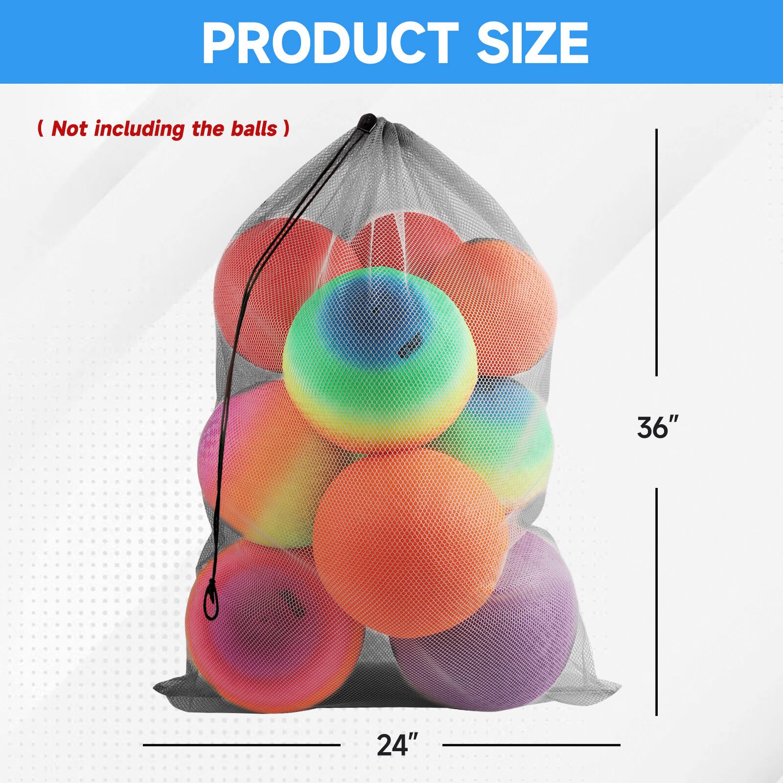 PRODUCT SIZE (Not including the balls) 36" 24"