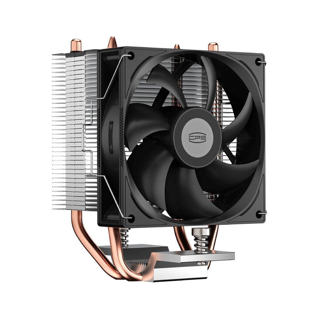 Left. PCCOOLER - CPS R200 Hydraulic Bearing Air CPU Cooler - Black.