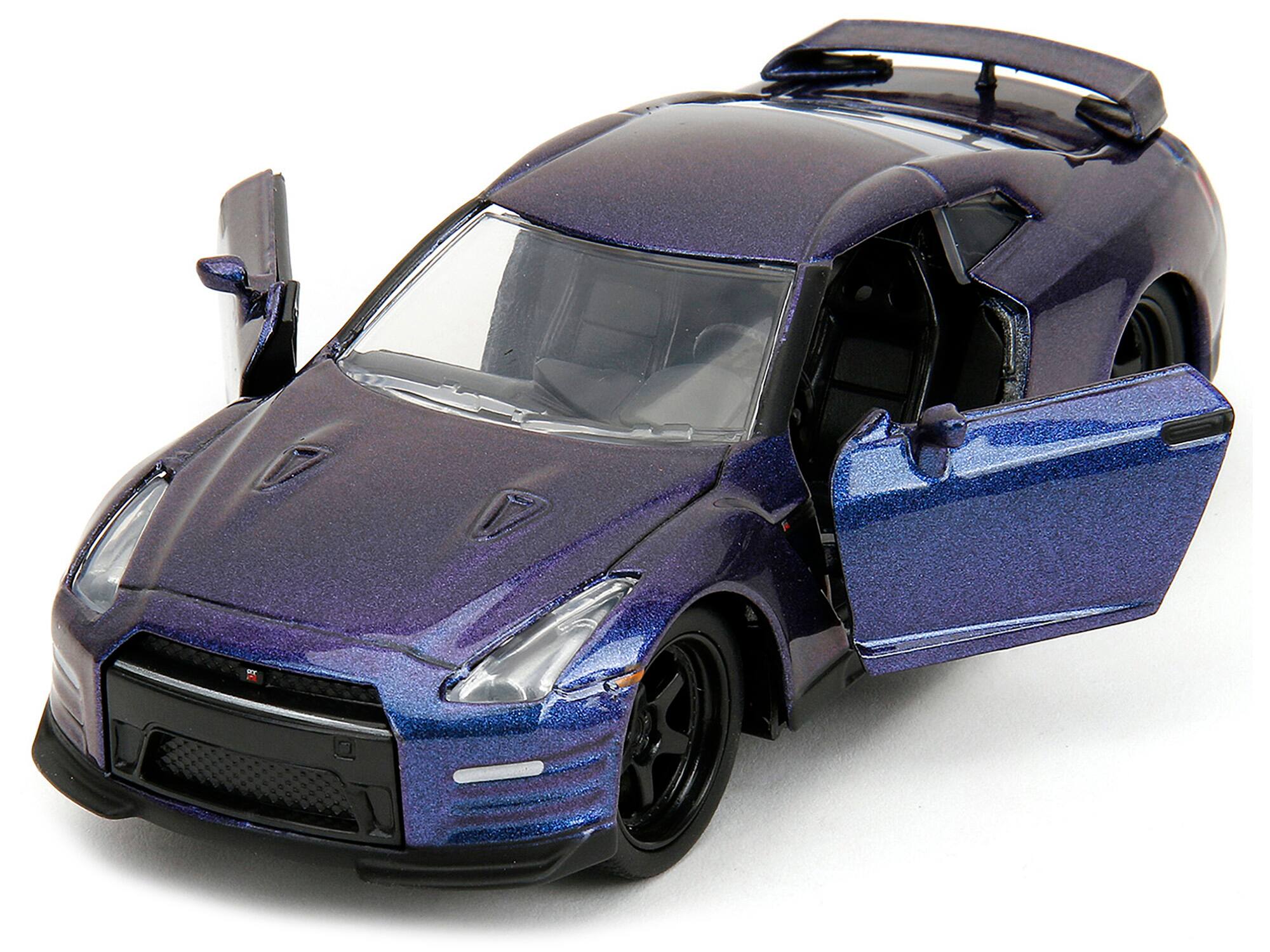 Angle. Jada - 2009 Nissan GT-R (R35) Purple Metallic "Pink Slips" Series 1/32 Diecast Model Car by Jada - Purple Metallic.
