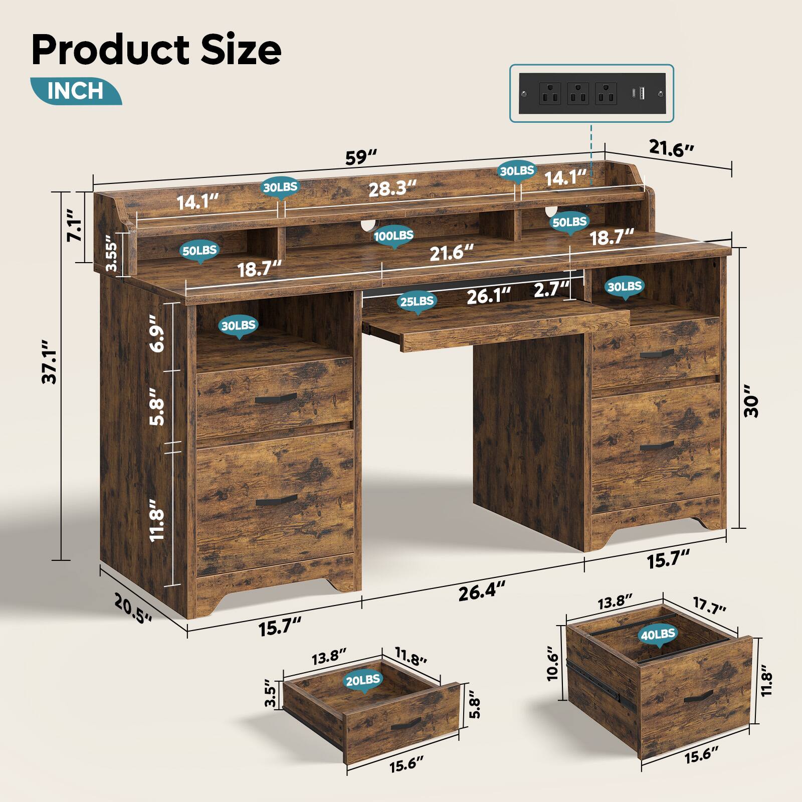 Product Size INCH

- 59" x 28.3" x 37.1" (100LBS)
- 59" x 21.6" x 37.1" (50LBS)
- 59" x 14.1" x 37.1" (30LBS)
- 59" x 14.1" x 37.1" (25LBS)
- 59" x 18.7" x 37.1" (50LBS)
- 59" x 18.7" x 37.1" (30LBS)
- 59" x 21.6" x 37.1" (30LBS)
- 59" x 26.1" x 37.1" (30LBS)
- 59" x 26.4" x 37.1" (40LBS)
- 59" x 11.8" x 37.1" (20LBS)

