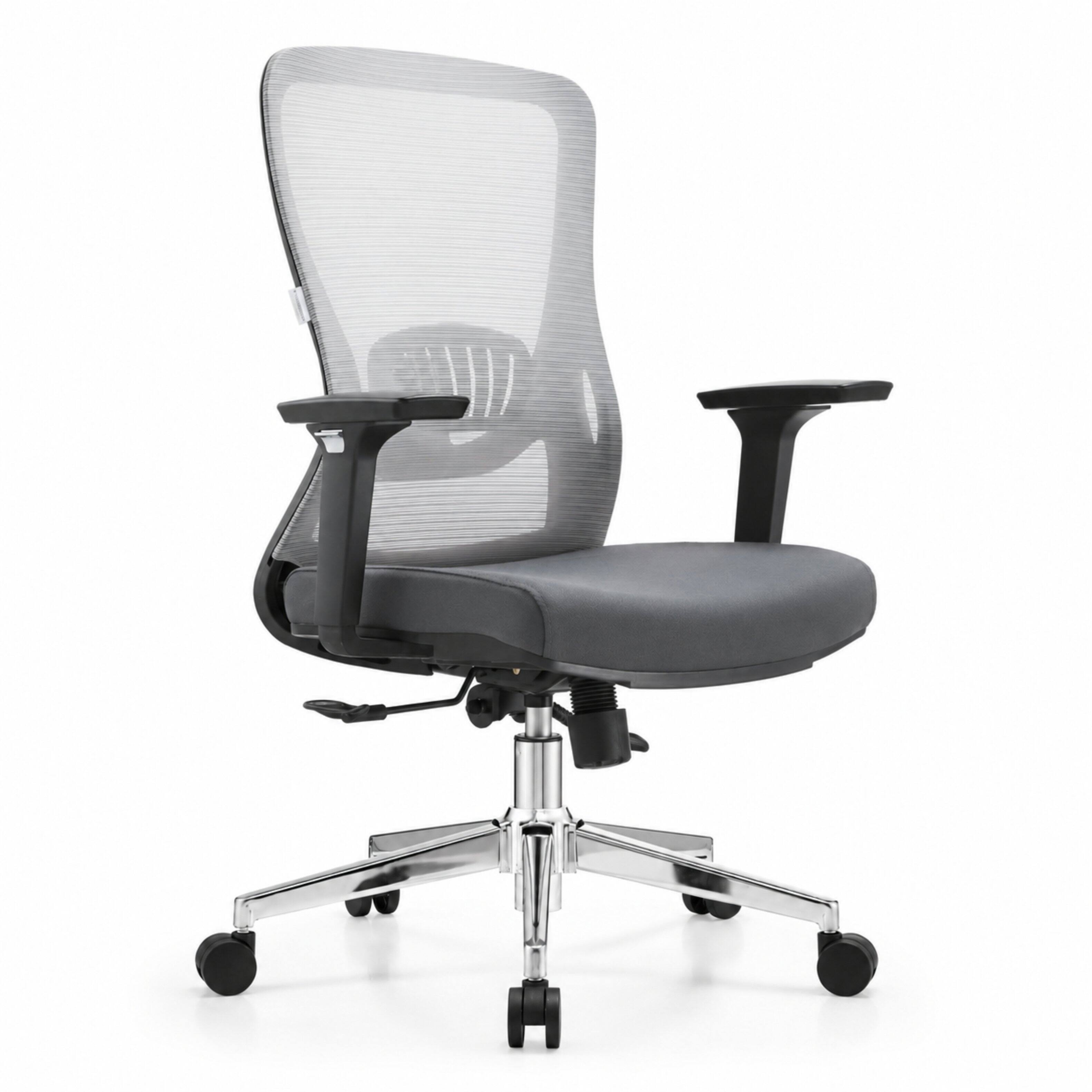 LeisureMod Adorit Ergonomic Mid Back Mesh Office Chair, Breathable ...